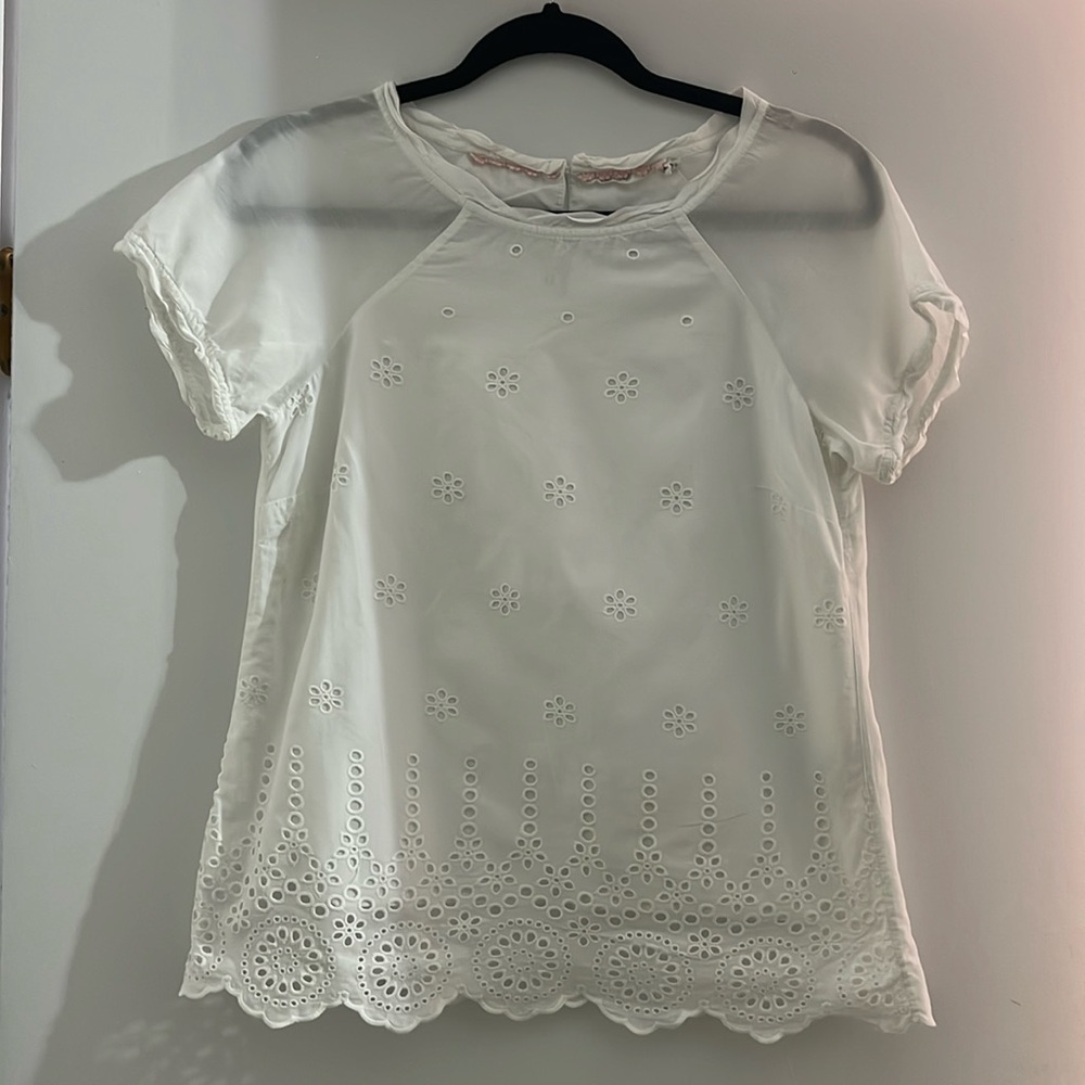 Short Sleeve White Shirt Size S